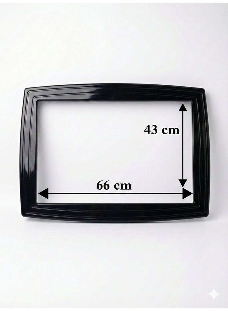 بهنس برواز مكيف شباك بلاستيك اسود جاهز عالي الجودة براويز مكيفات شباك لاحاجة الى مسامير التثبيت اطار و ديكور المكيف الشباك مانعة للغبار والحشرات يحافظ على هواء التكييف كاملا بالغرفة سهولة الفك التركيب التنظيف - Image 5